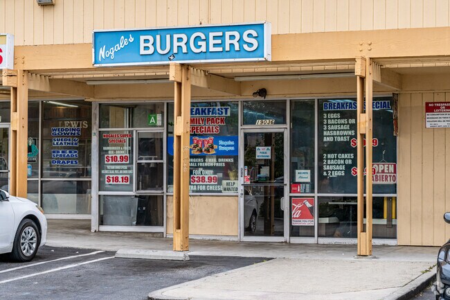 Grab a casual, tasty meal at Nogales Burgers in Galaxie.