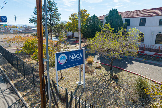 Native American Community Academy front sign.
