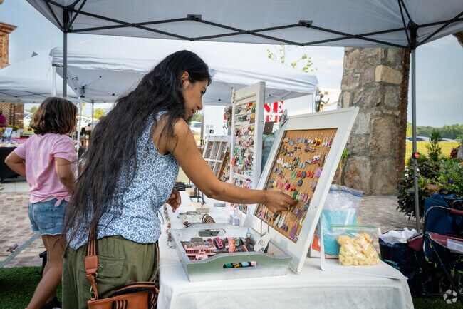 There is a great selection of jewelry at the Bridgeway Station Farmers Market.