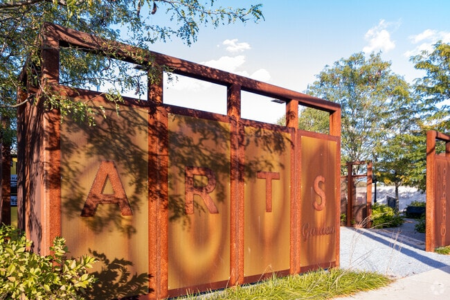 Visit the Arts Garden in the middle of Glassboro, NJ.