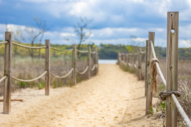 At the end of the nature trail at Sagamore Hills you will find a beautiful remote beach.