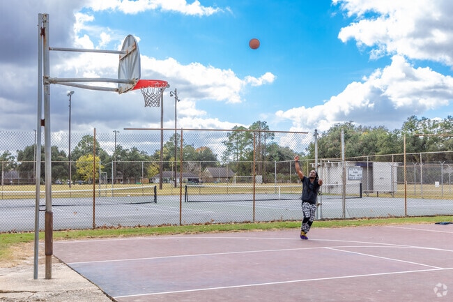Shoot baskets at Chargois Park in Arnould Heights, Lafayette.