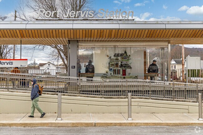 The Port Jervis Train station connects West fall residents to the Tri-State Area.