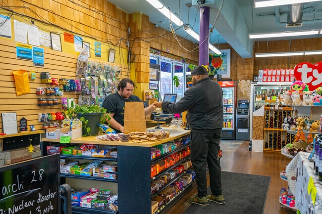 Pick up whatever you need at Thistle & Shamrock in Neighborhood Nine.