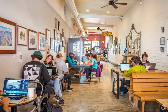 West Bishop co-working space can be found at Black Sheep Coffee Roasters in downtown.