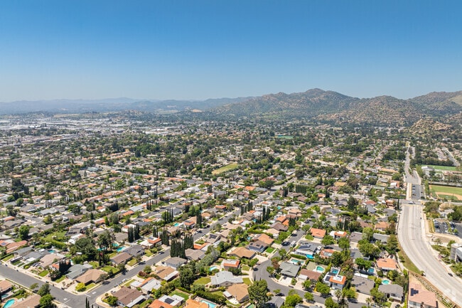 Enjoy a beautiful view of the Chatsworth neighborhood in San Fernando, CA.