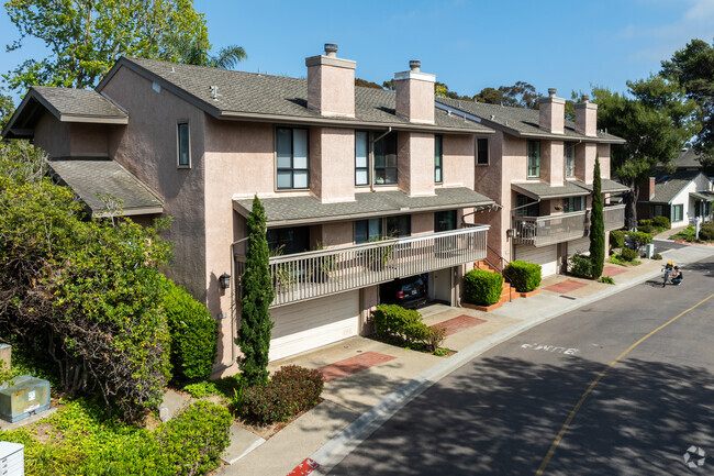 There is a mix of different types of townhomes in La Jolla Village.