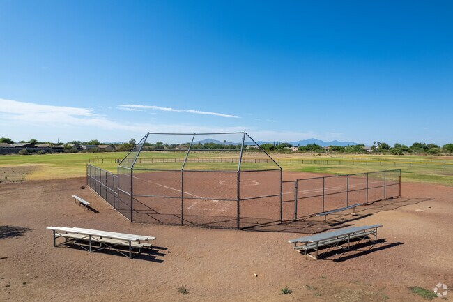 The baseball field at Desert Sky Middle School.