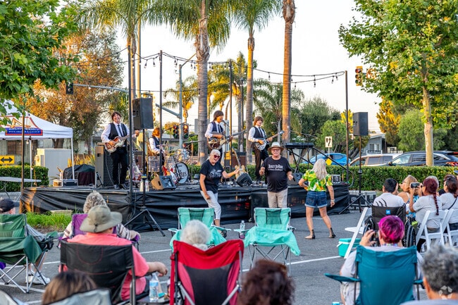Get your groove on at the Anaheim Town Square Concert Series.