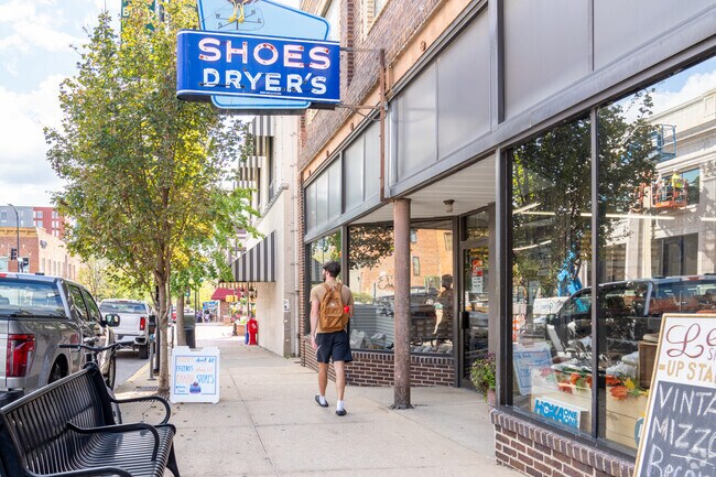 Residents of Grindstone-Rock Quarry take advantage of the nearby shops in downtown Columbia.