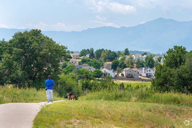 Falcon Estates and offers some nice paved trails to enjoy a walk.
