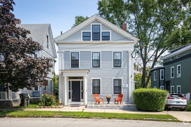 Admire the stunning colonial homes that line Downtown New London, Connecticut.