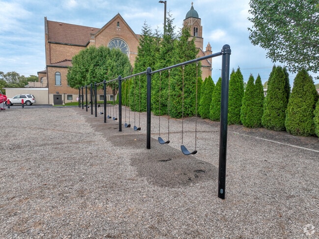 It is hard to get your kids to leave the park at Saint John Evangelist School.