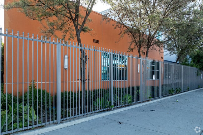 Classrooms can be seen from the street at KIPP Corazon Academy upper campus in South Gate.