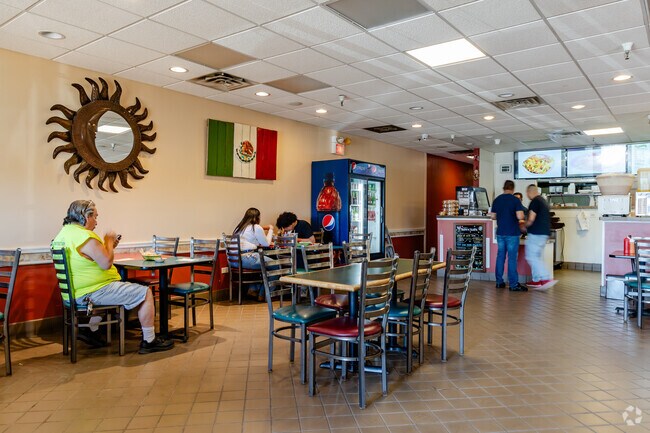 South Tri Village locals can get a table at La Taqueria for their authentic burritos and tacos.