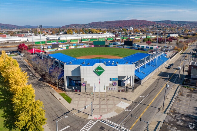 Mirabito Stadium plays host to Binghamton Rumble Ponies games in Binghampton.