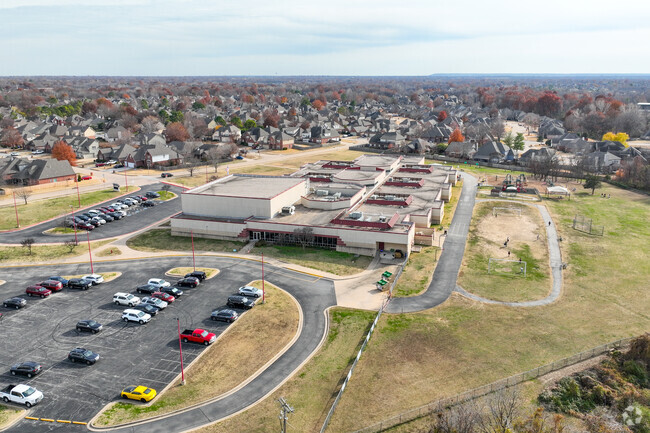 Marshall T. Moore Elementary School has acres of space to roam for kids at recess.