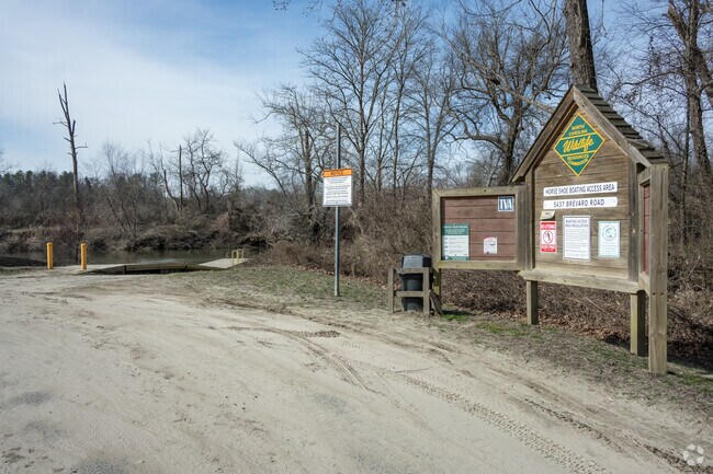 There are two access points in Etowah for launching kayaks and boats on the French Broad River.