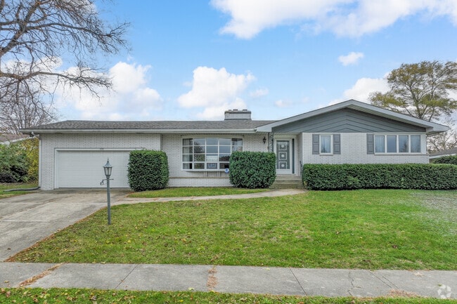 Ranch style homes are a unique feature of Central Merrillville.
