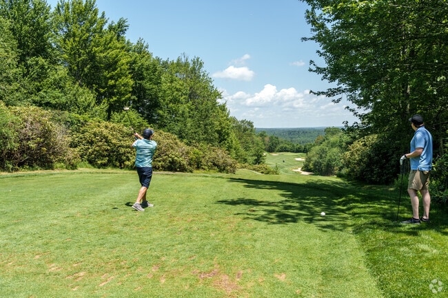 Golfers at Split Rock Golf Club in Kidder enjoy a spectacular view of the multi-leveled course.