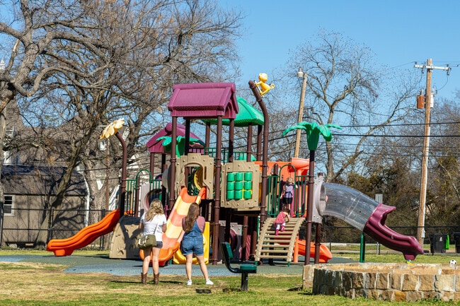 Old City Park in Pilot Point is a small park packed with a variety of activities for children.