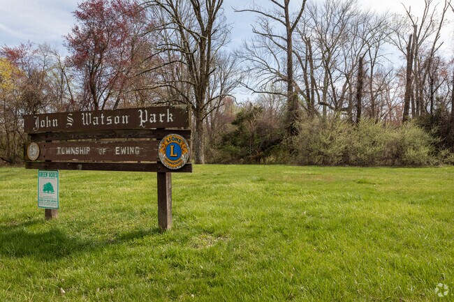 John S Watson Park is a greenspace oasis in the Ewing neighborhood.