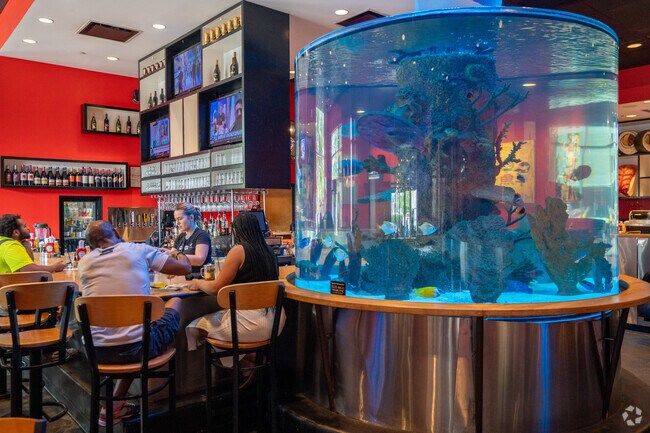 The Cowfish Sushi Burger Bar in Midtown Raleigh offers a unique fusion of American and Asian cuisine.