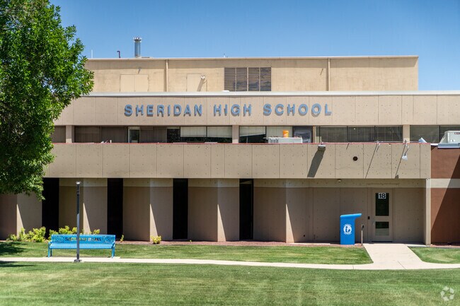 Most of the neighborhood students will graduate from Sheridan High School.