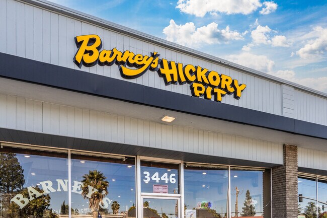 Enjoy classic BBQ flavors at Barney’s Hickory Pit, a local favorite in Concord.