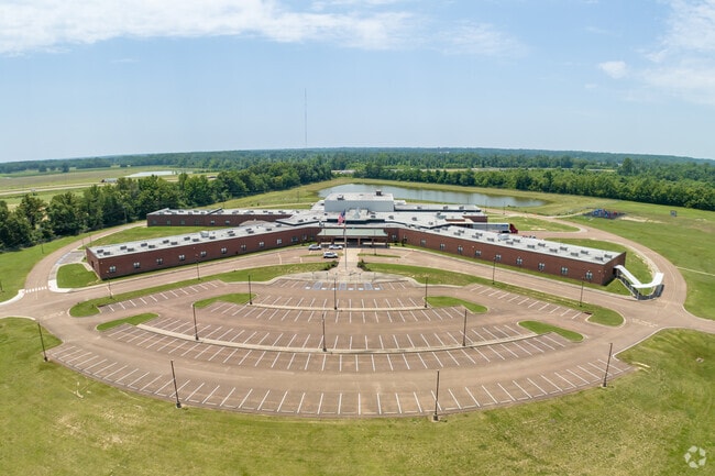 Lewisburg Intermediate School has plenty of parking.