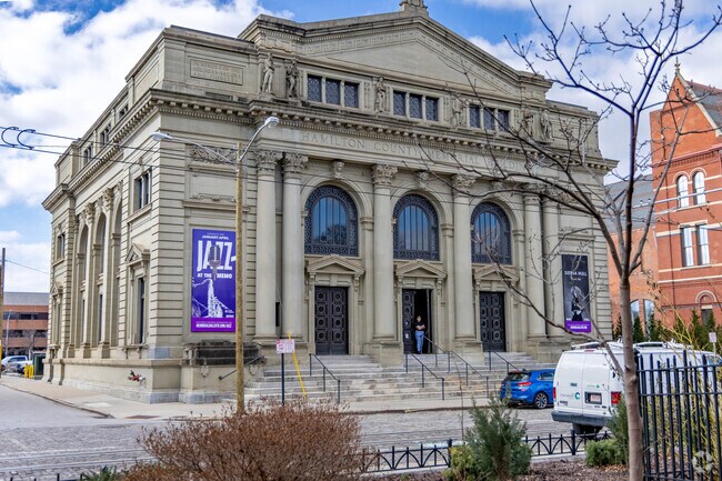 Pendleton showcases impressive historical buildings like the Hamilton County Memorial Building