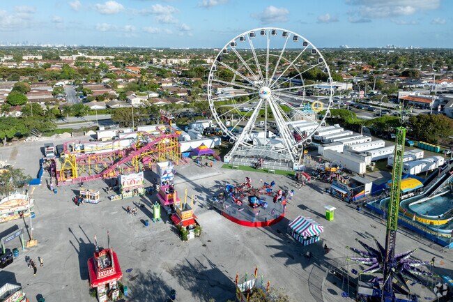 Southern Estates hosts the Youth Fair once a year featuring roller coasters and ferris wheels.
