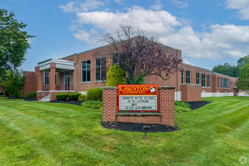 Younger students attend the Lawnton Elementary School in Lawnton.