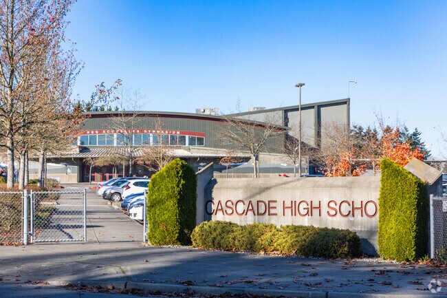 Cascade High is public and located in the Pine Hurst neighborhood but also serves Cascade View.