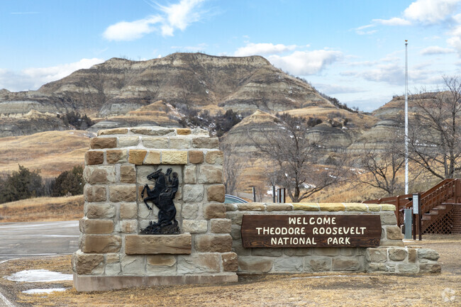 Theadore Roosevelt National Park is just 30 miles from Dickinson.
