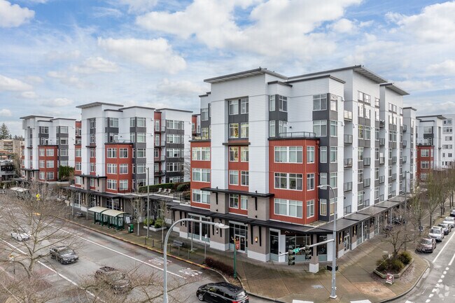 Modern condominium living at its best in the heart of Downtown Redmond.
