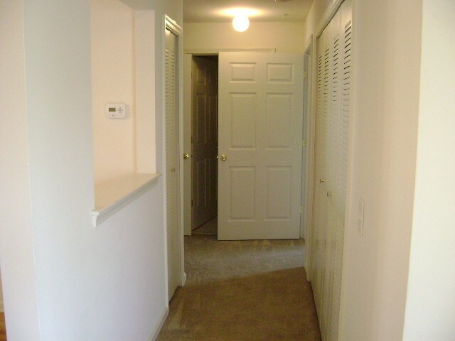 A Unit: Hall to Bedrooms/Bathrooms