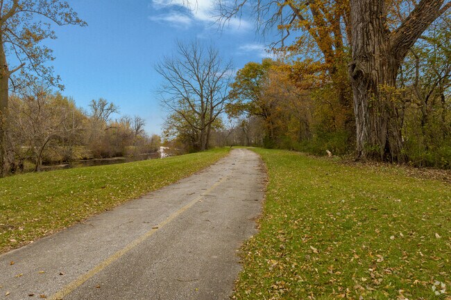 The walking path that runs along the Hennepin Canal in Colona is a popular spot in the morning.