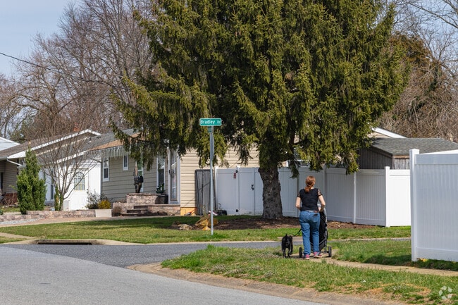 You'll often see your neighbors taking a walk through the residential areas of Marshallton.