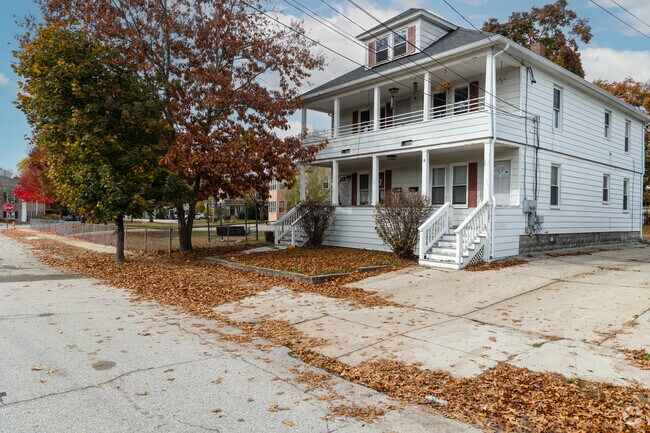 A multi-family dwelling comes with a patio and deck for outdoor enjoyment.