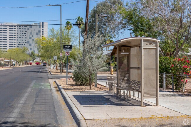 Bus service is available throughout Garfield.