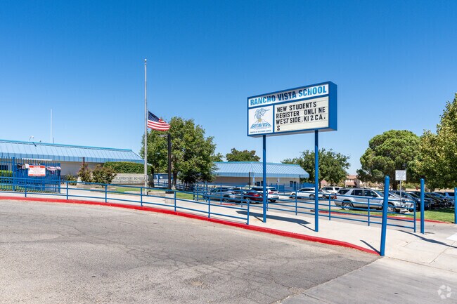 Children can begin their education at Rancho Vista Elementary School in West Palmdale.