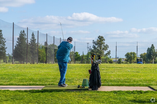 The Mather Golf Course is an 18-hole public course with a driving range.