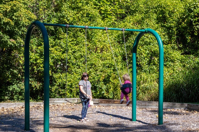 Kids love playing with grandma at Prairie View Park.