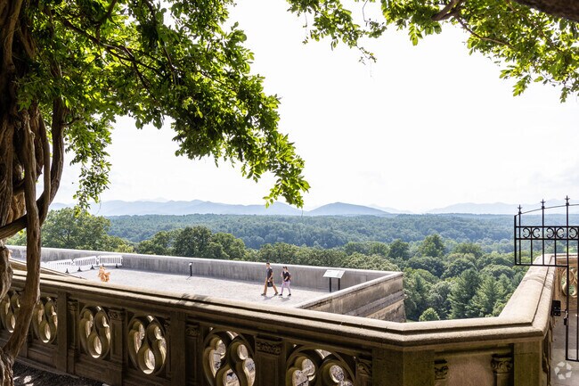 Biltmore Forest has a beautiful view of the North Carolina mountains from the Estate.