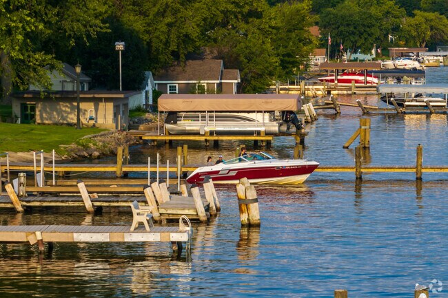 Locals launch boats from the Butte des Morts Ramp and fish along the pier.