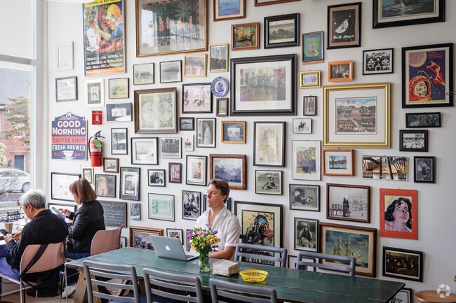 There is plenty to see at the Half Moon Rondout Cafe on Broadway in Kingston Township.