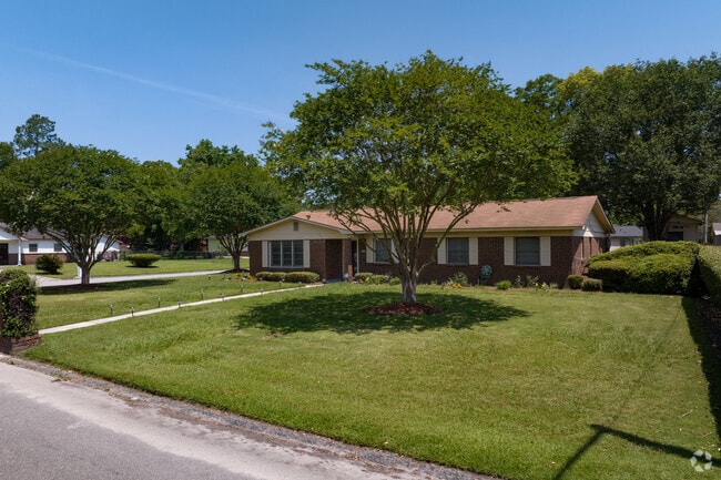 Brick ranch-style homes with large front yards are abundant in Cloverdale.