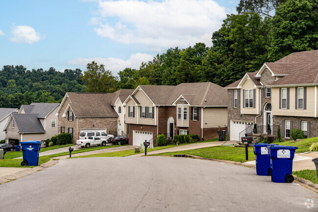 The houses in Aspen Grove has large yards.