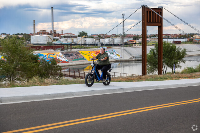 Enjoy a stroll along the Pueblo River Trails near Lakeview.